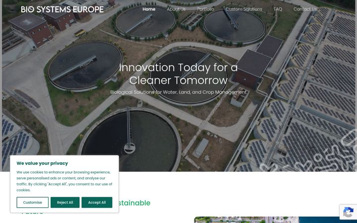 Skærmbillede af biosystemseurope.co.uk