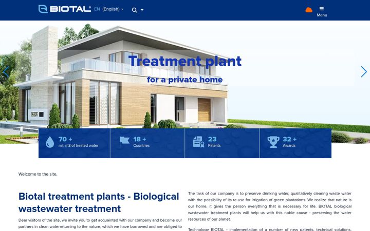 Screenshot of biotal.eu