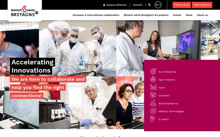 Screenshot ta' biotech-sante-bretagne.fr