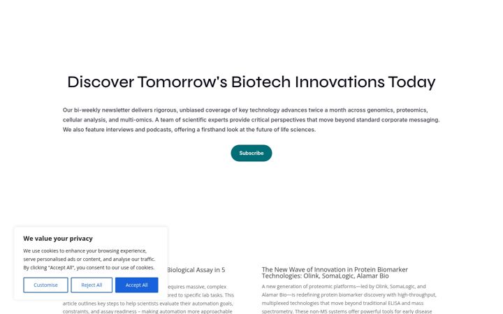 Screenshot ta' biotechforward.com
