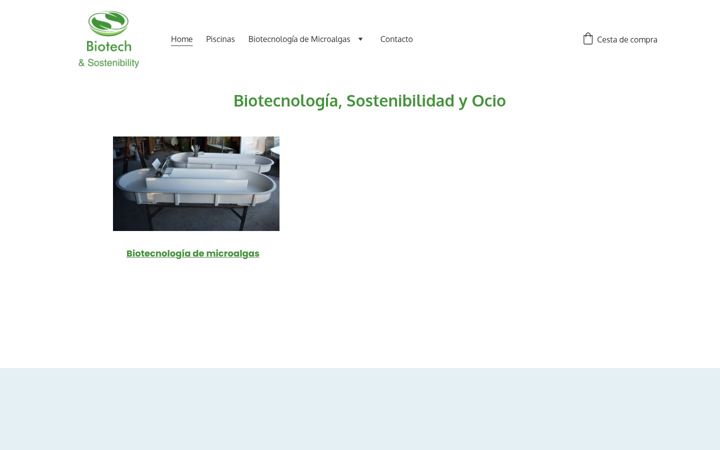 Screenshot of biotechsostenibility.com
