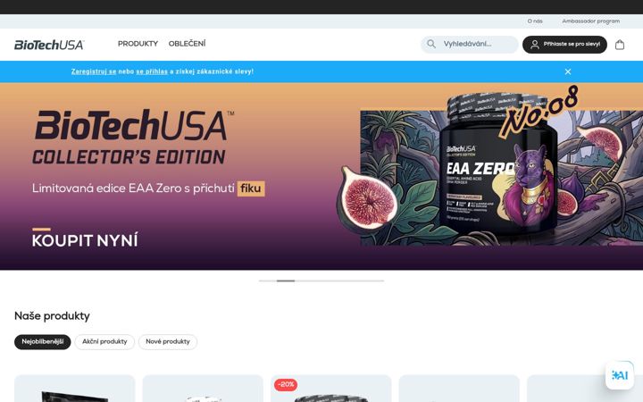 Ekrano kopija biotechusa.cz