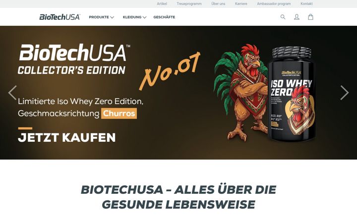 Screenshot of biotechusa.de