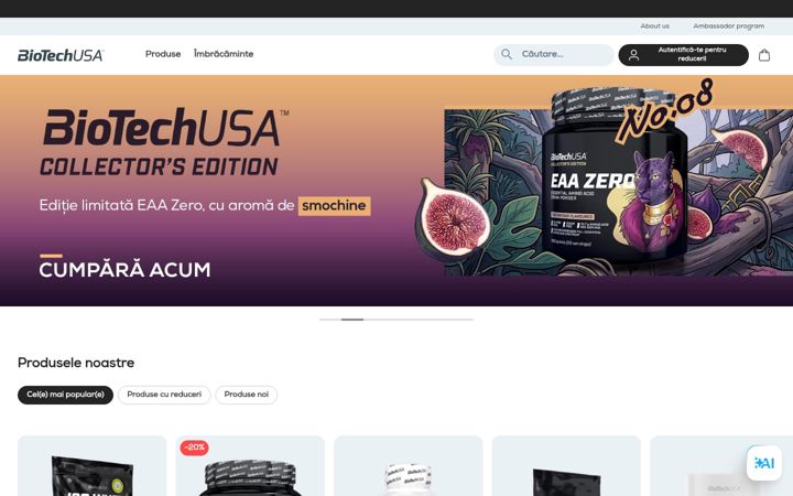 Captura de pantalla de biotechusa.ro