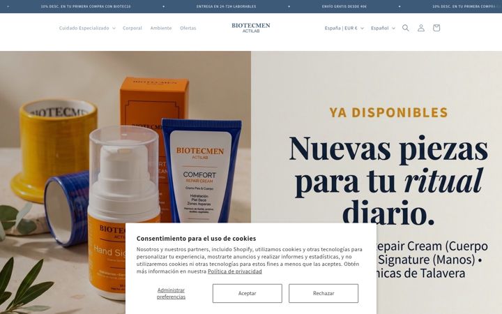 Screenshot of biotecmen.es