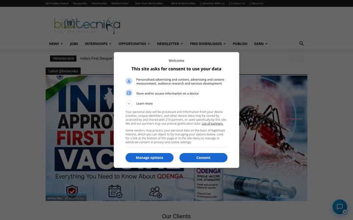 Screenshot of biotecnika.org