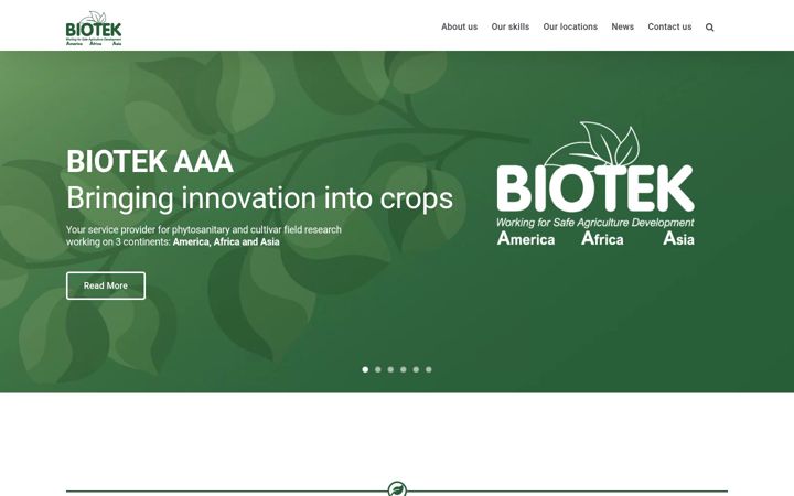 Captura de pantalla de biotek-aaa.com