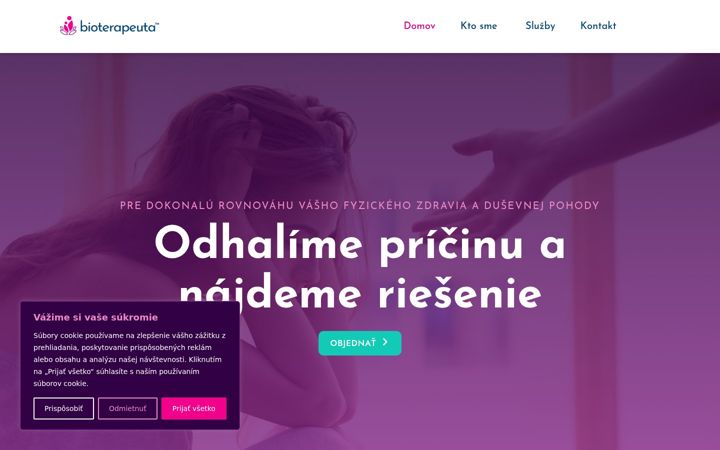 Screenshot van bioterapeuta.sk