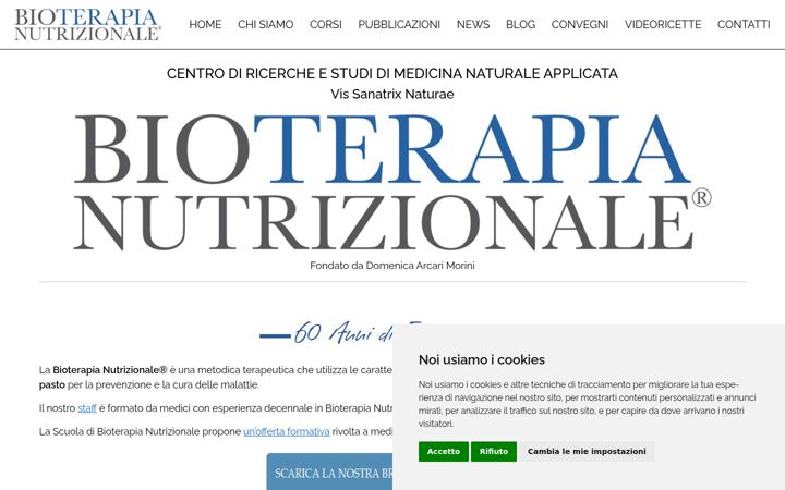 Screenshot van bioterapianutrizionale.com
