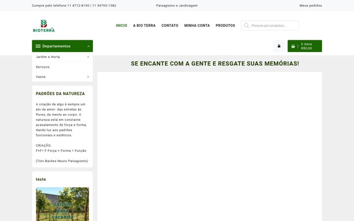 Skjámynd af bioterrapaisagismo.com.br