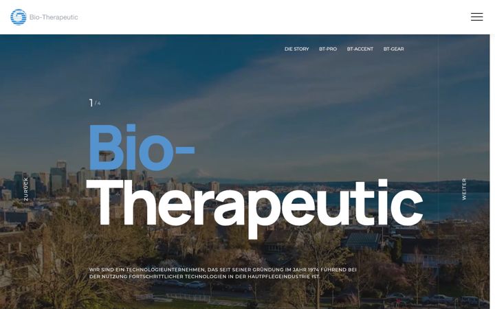Screenshot of biotherapeutic.de