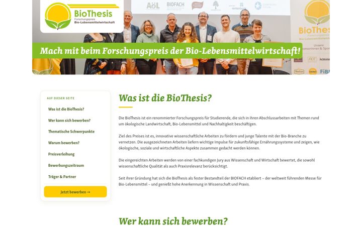 Screenshot of biothesis.org