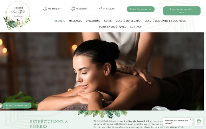 Screenshot of biotifulesthetique.fr
