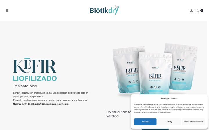 Ekraanipilt saidist biotikdry.com