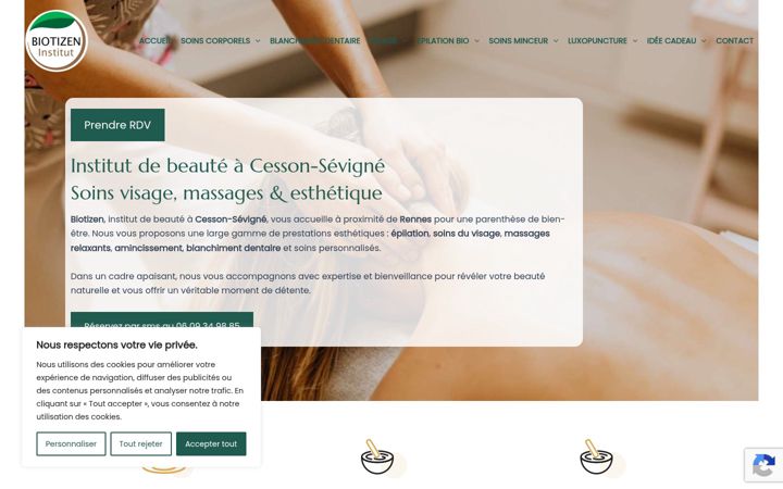 Snimka zaslona za biotizen.com