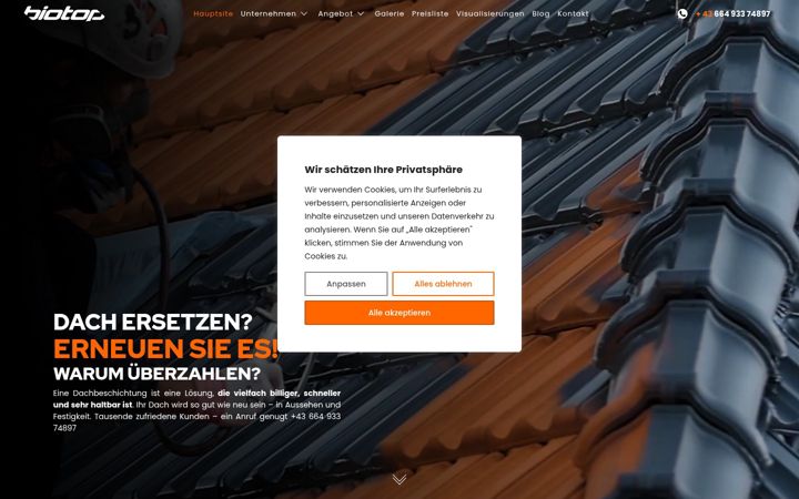 Screenshot of biotopgroup.at