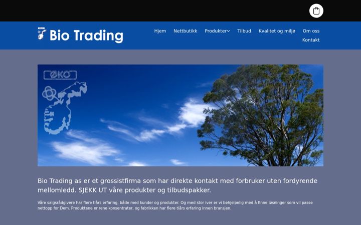 Screenshot of biotrading.no