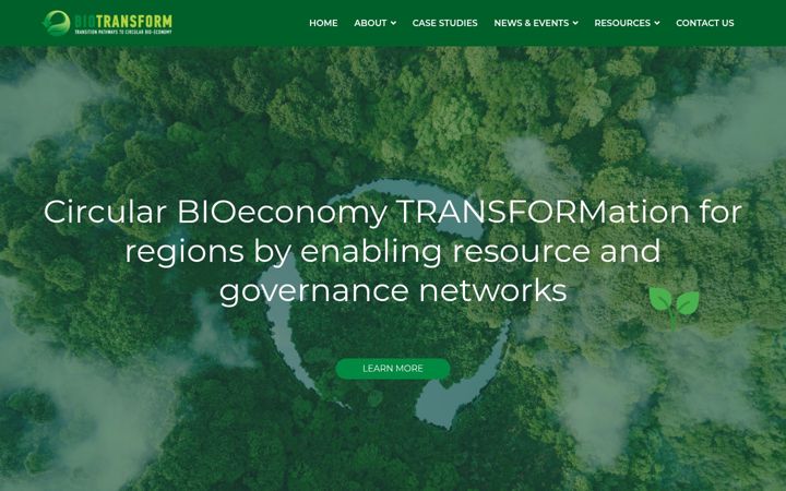 Snímek obrazovky biotransform-project.eu