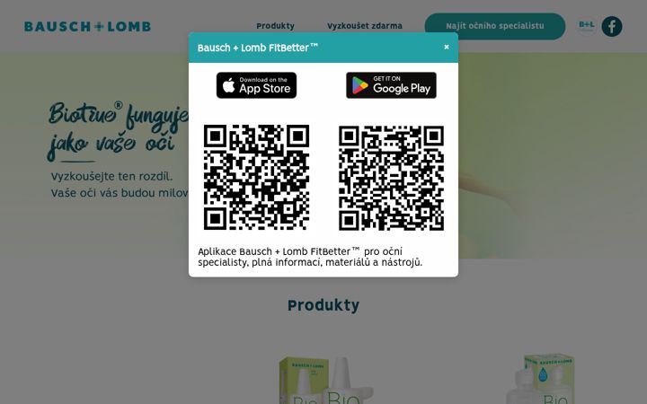 Screenshot of biotrue.cz