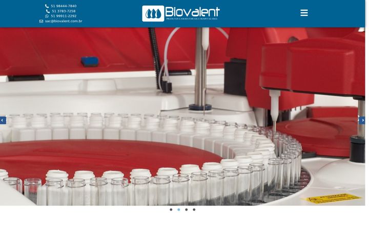 Screenshot of biovalent.com.br