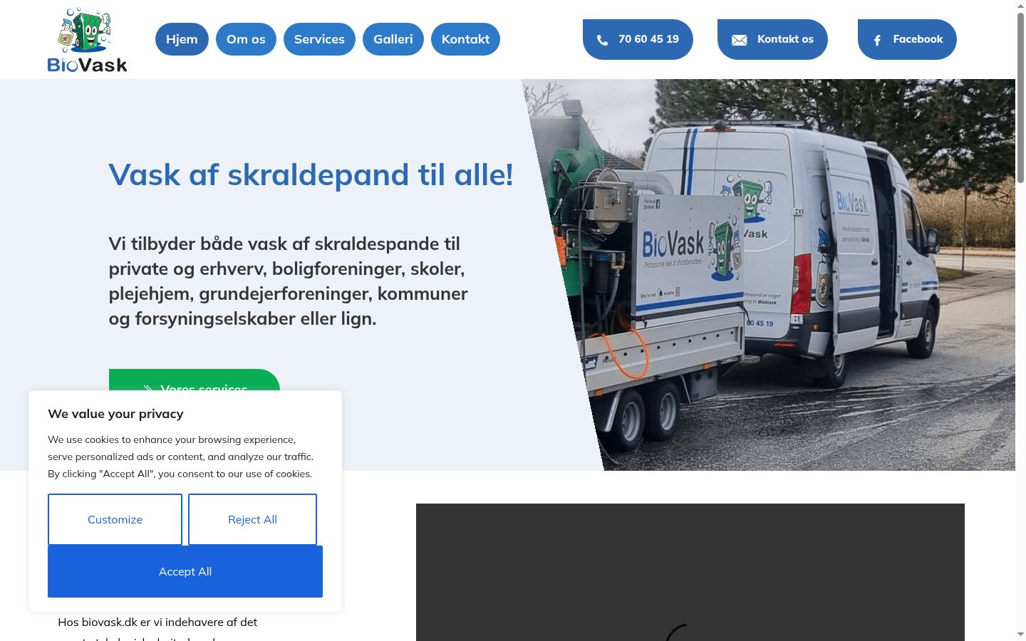 Kuvakaappaus suostumusbannerista, joka näytettiin ennen mitään vuorovaikutusta