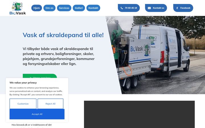 Screenshot of biovask.dk