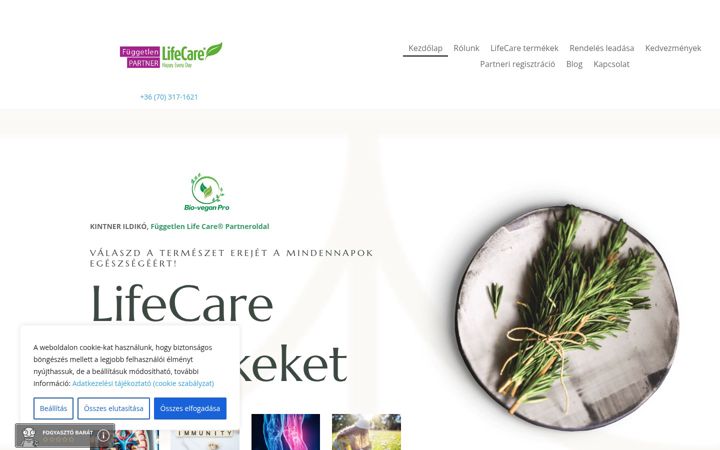 Zrzut ekranu bioveganpro.hu
