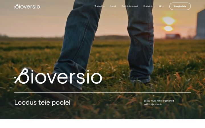 Skjámynd af bioversio.ee