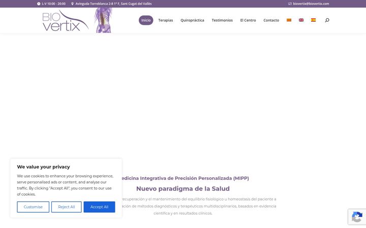 Skjámynd af biovertix.com