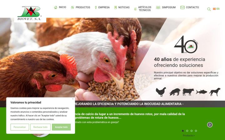 Skjámynd af biovet-alquermes.com