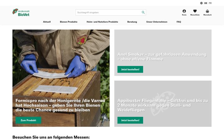 Screenshot of biovet.ch