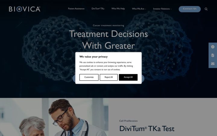 Screenshot of biovica.com