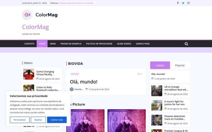 Screenshot του biovidamed.com