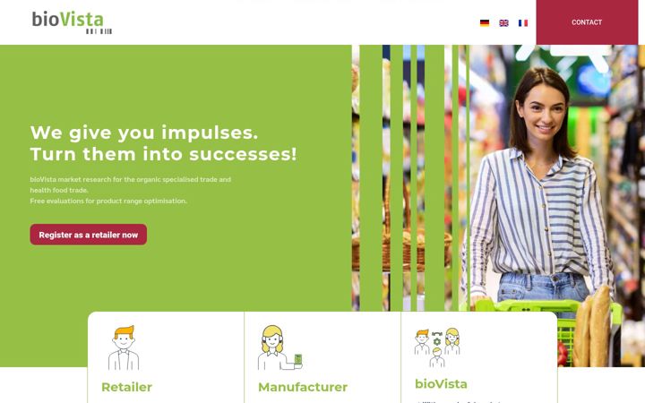 Screenshot of biovista.de