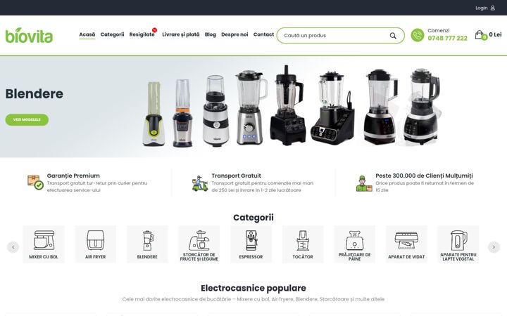 Screenshot of biovita.ro