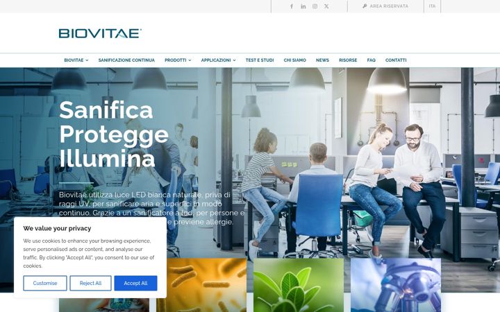 Screenshot of biovitae.it