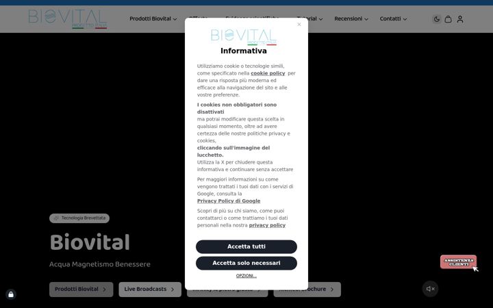 Screenshot ta' biovital-italia.com
