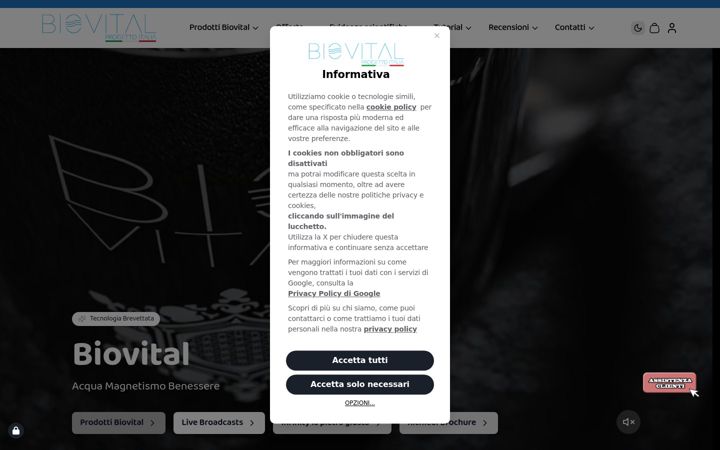 Screenshot ta' biovitalitalia.it