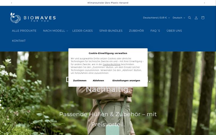 Screenshot of biowaves.eu