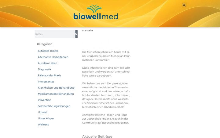 Screenshot of biowellmed.de