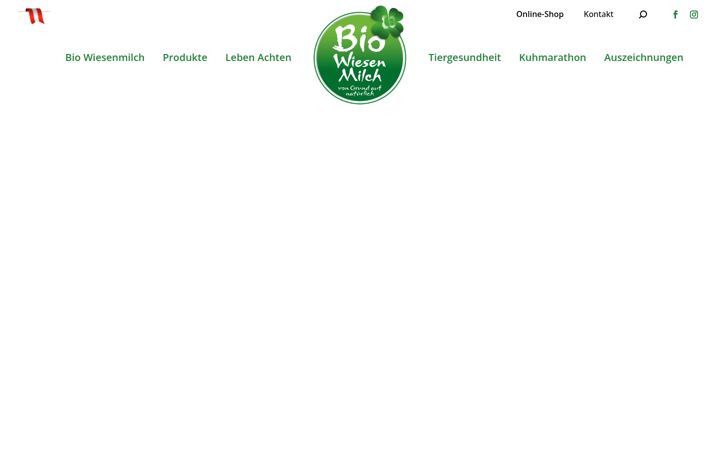 Screenshot of biowiesenmilch.at
