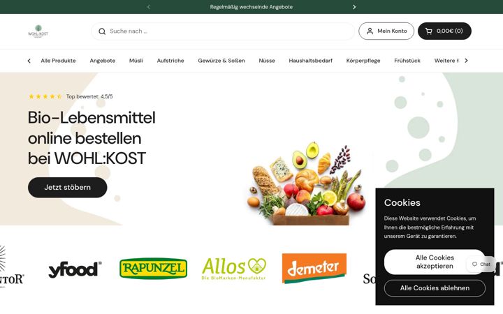 Snimka zaslona za biowohlkost.de