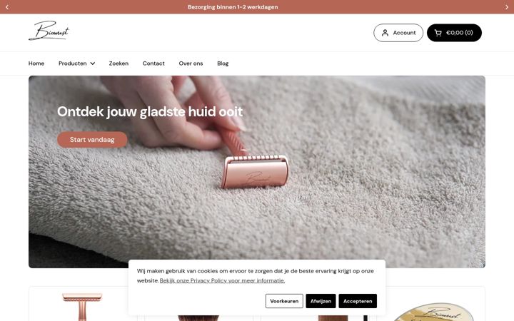 Screenshot of biowust.nl