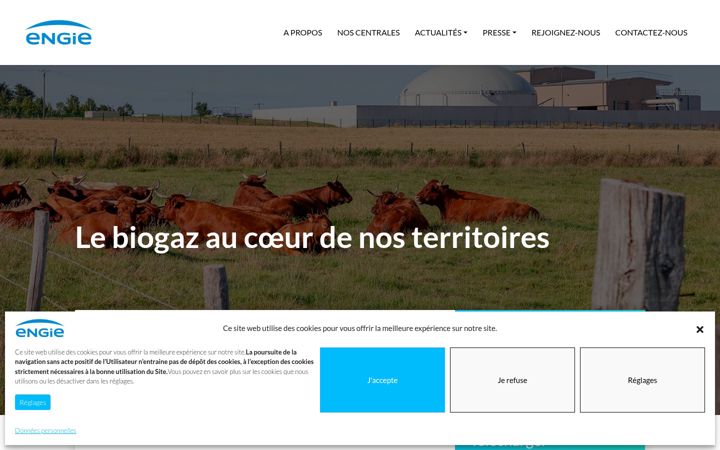 Screenshot of bioz-biomethane.com