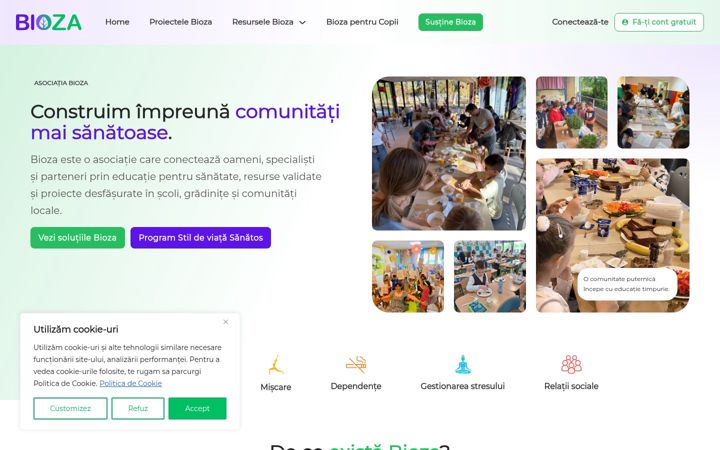Screenshot of bioza.ro