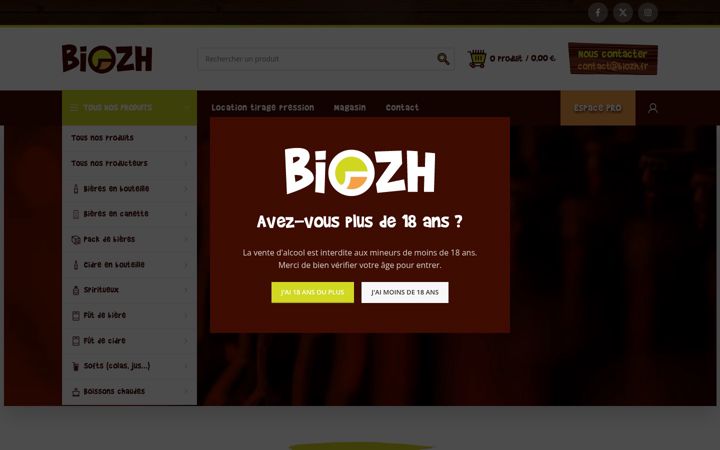 Screenshot of biozh.fr