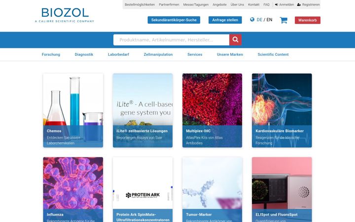 Skjámynd af biozol.net