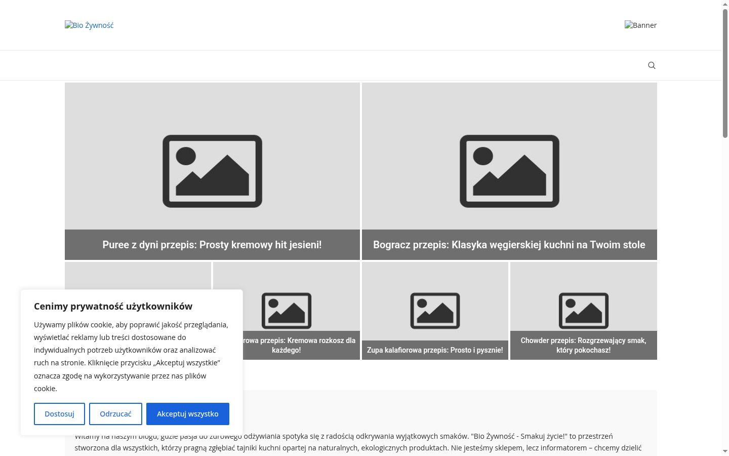 Screenshot des Einwilligungsbanners vor jeglicher Interaktion