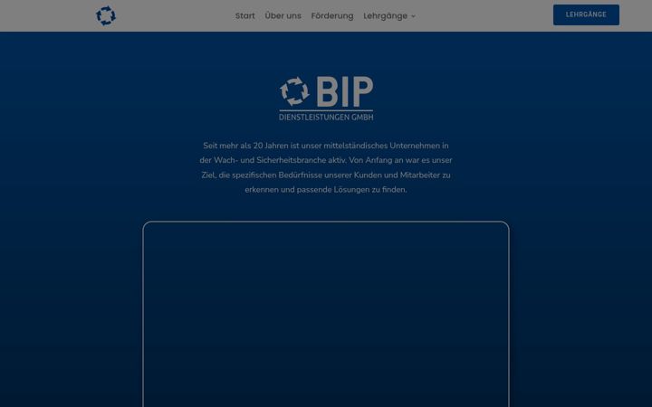 Skjámynd af bip-academy.de