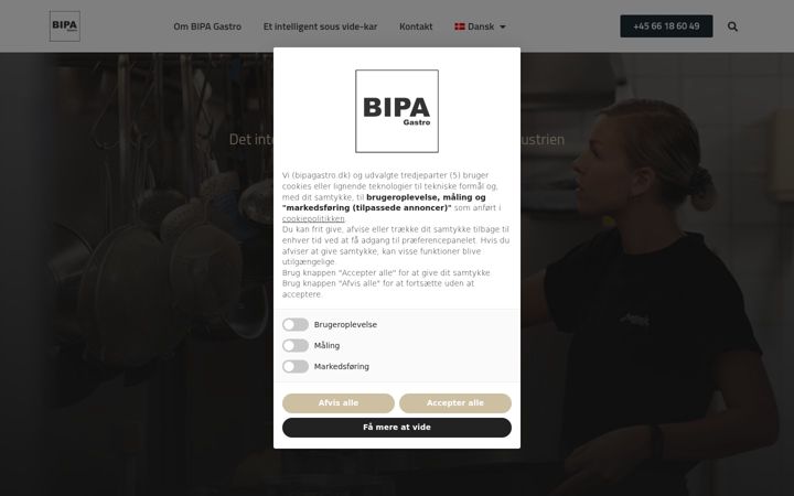 Screenshot of bipagastro.dk